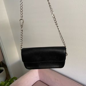 Black Chain Mini Purse